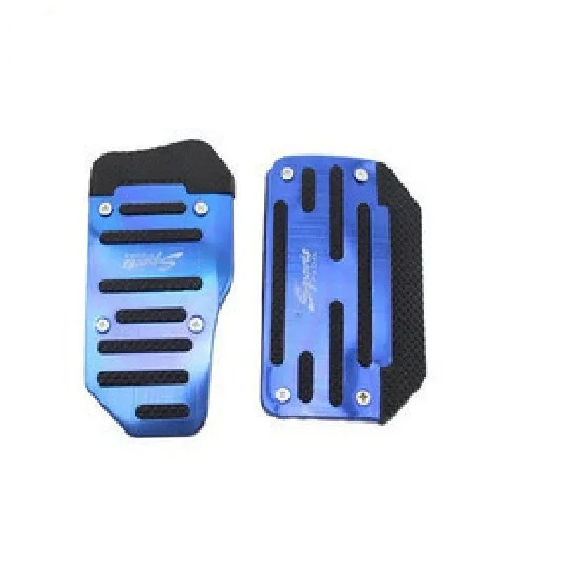 Car Pedal Cover Set,2/3Pcs Universal Racing Manual Non-Slip Foot Pedal Pad Cover Aluminum Automatic Gear Brake Accelerator Car Interior Accessories