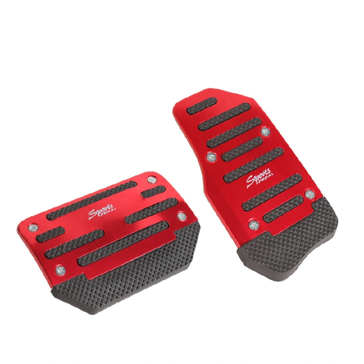 Car Pedal Cover Set,2/3Pcs Universal Racing Manual Non-Slip Foot Pedal Pad Cover Aluminum Automatic Gear Brake Accelerator Car Interior Accessories