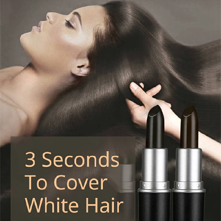Black Brown One-Time Hair Dye pen Instant Gray Root Coverage Hair Color Modify Cream Stick Temporary Cover Up White Hair Colour Dye
