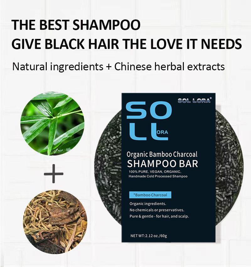 Natural Charcoal Hair Darkening Bar White Hair Darkening Shampoo Soap Bamboo Charcoal Black Hair Solid Shampoos hair Shampoo