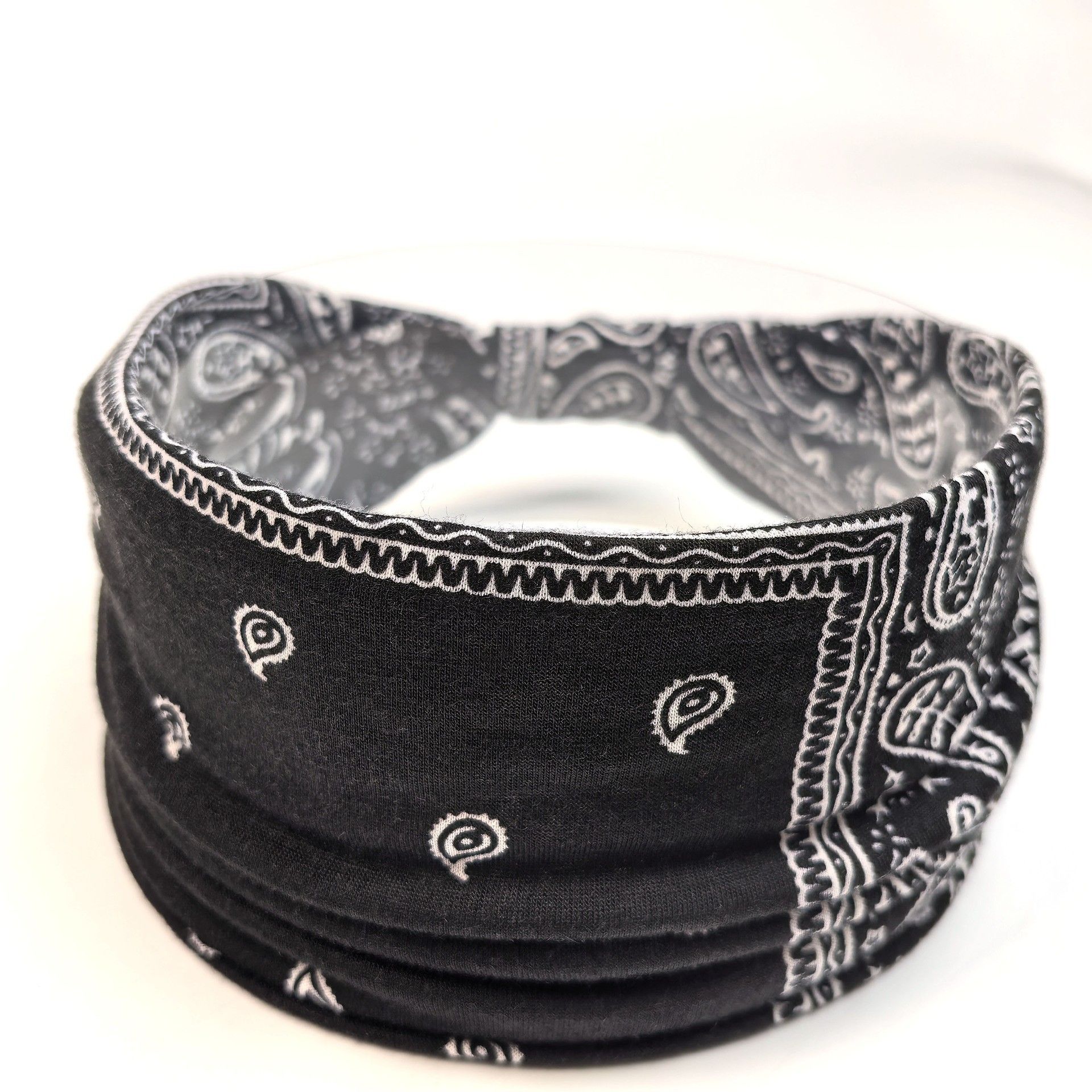 Bohemia Cashew Yoga Sports Headband Antiperspirant Sweat Absorbing Stretch Cotton Headband Women Headdress Hair Accessories