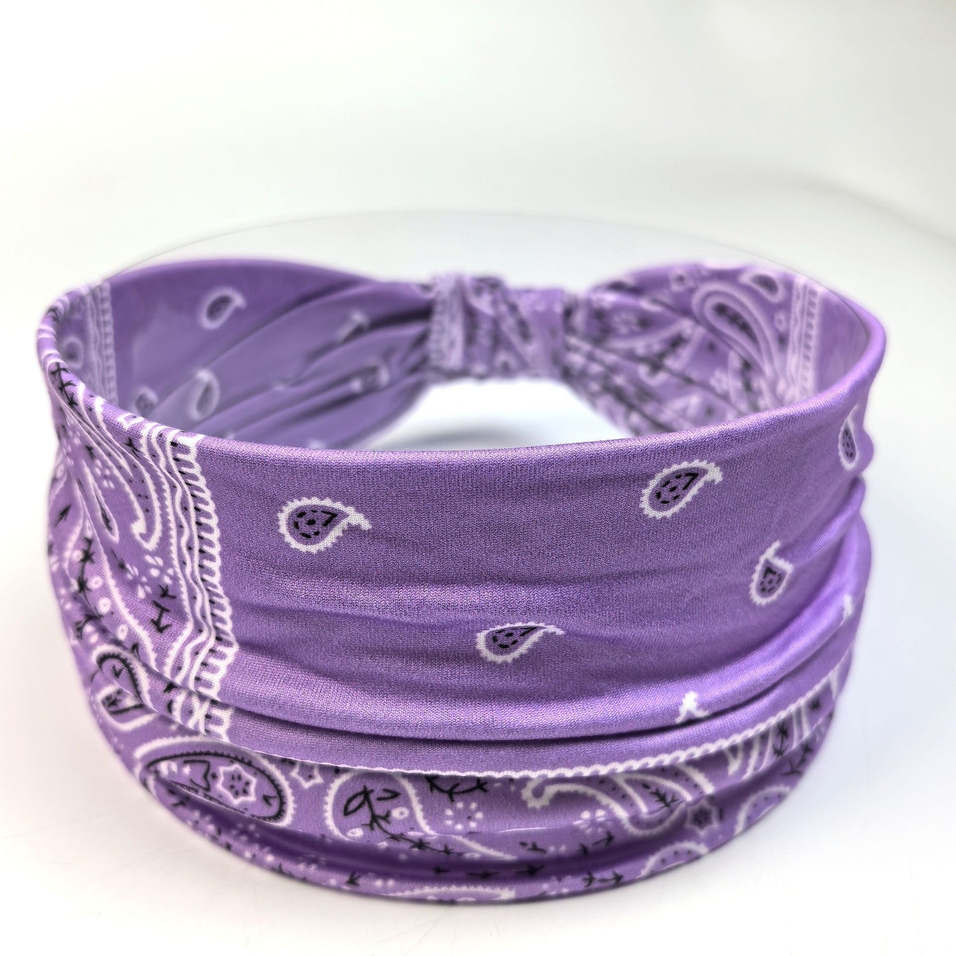 Bohemia Cashew Yoga Sports Headband Antiperspirant Sweat Absorbing Stretch Cotton Headband Women Headdress Hair Accessories