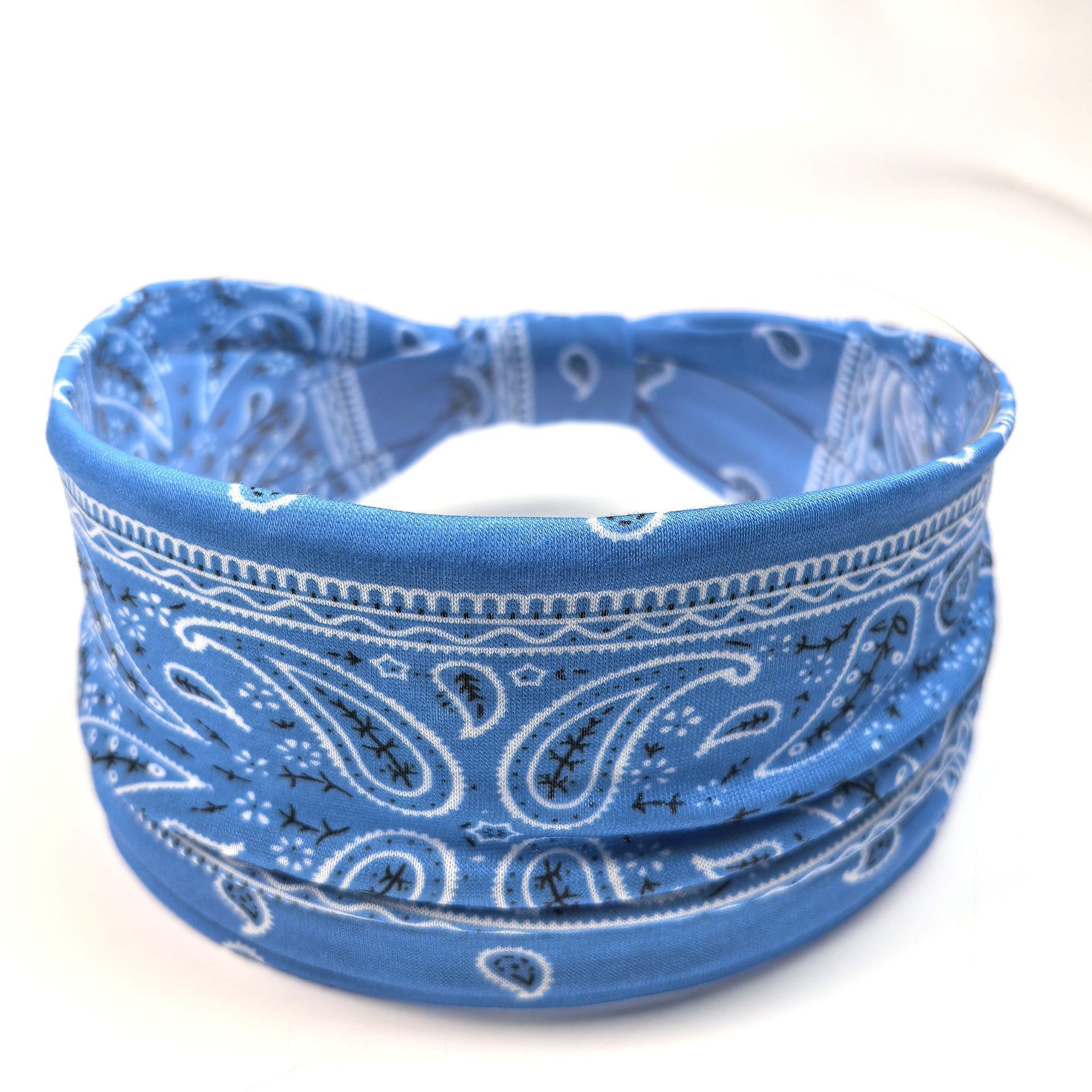 Bohemia Cashew Yoga Sports Headband Antiperspirant Sweat Absorbing Stretch Cotton Headband Women Headdress Hair Accessories