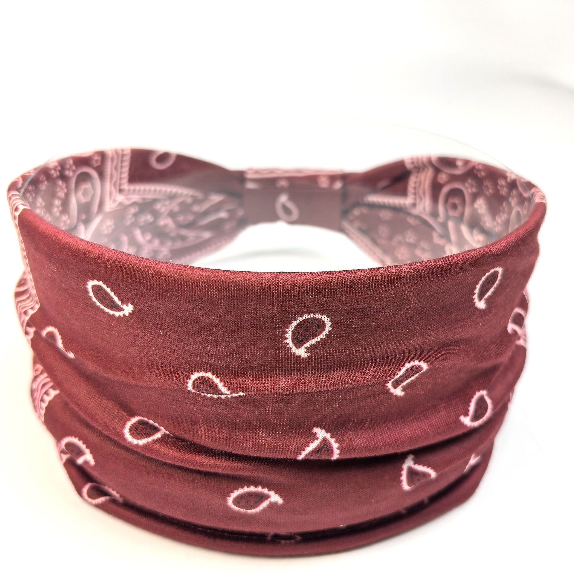 Bohemia Cashew Yoga Sports Headband Antiperspirant Sweat Absorbing Stretch Cotton Headband Women Headdress Hair Accessories