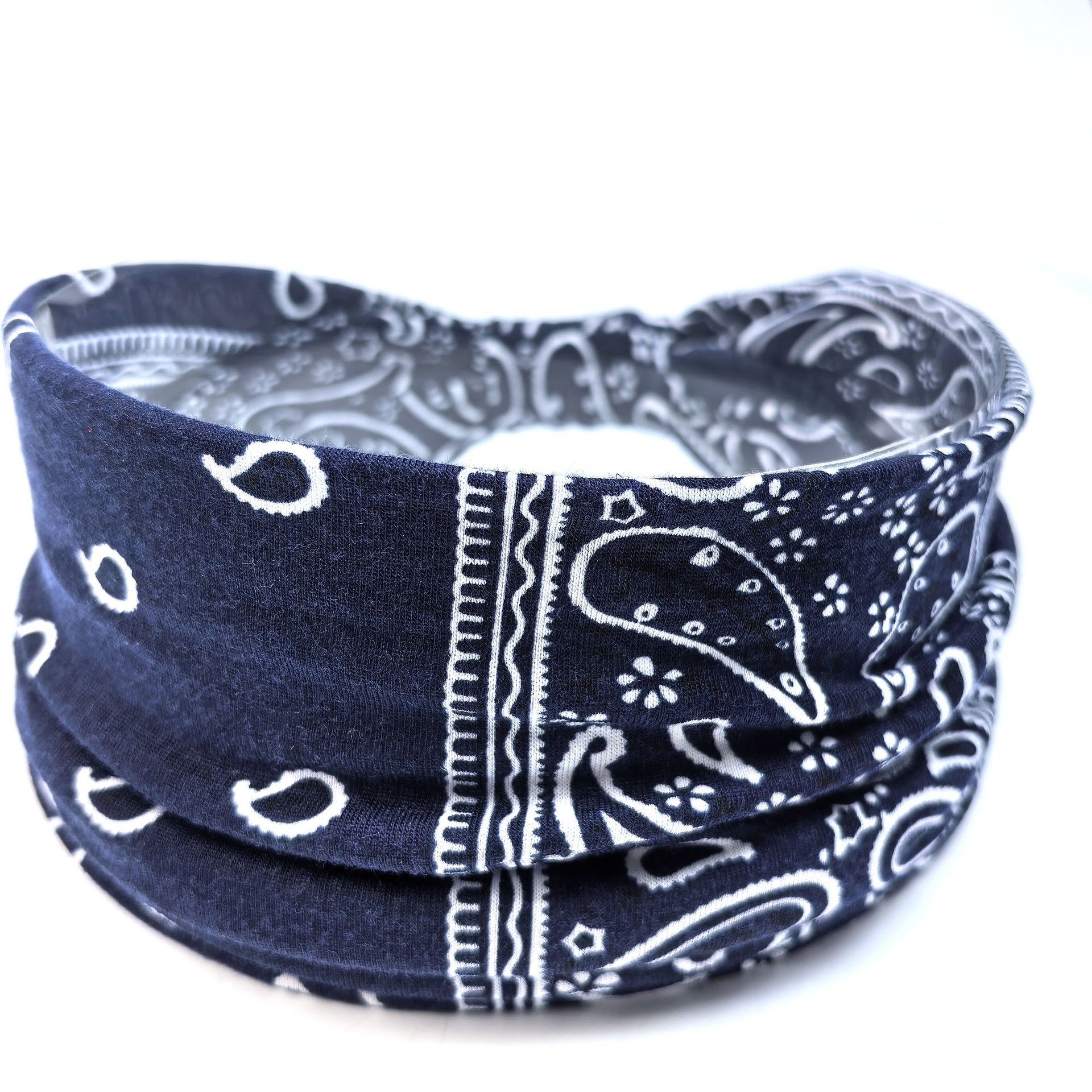 Bohemia Cashew Yoga Sports Headband Antiperspirant Sweat Absorbing Stretch Cotton Headband Women Headdress Hair Accessories