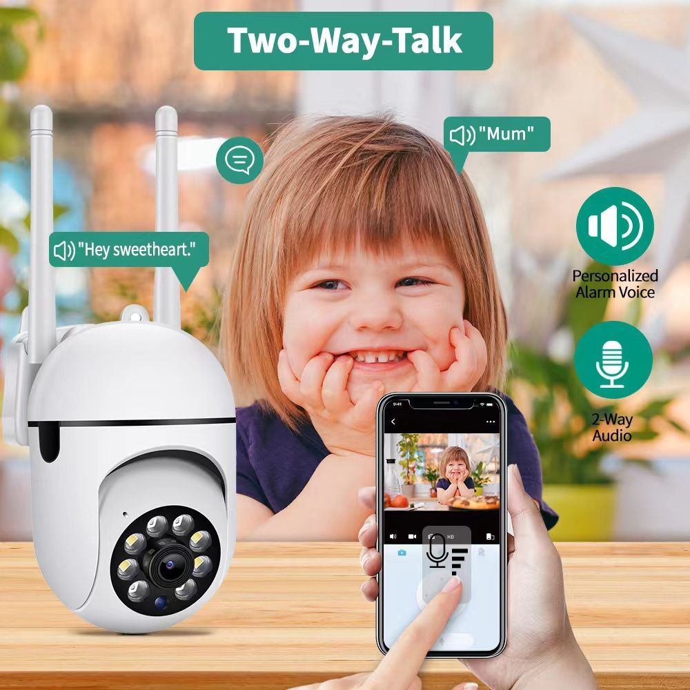 WiFi Home CCTV Outdoor Camera Surveillance Cameras IP Camera HD 
 1080P IR Full Color Night Vision Dome Cameras Security HD wireless WIFI camera indoor home remote camera minion surveillance camera