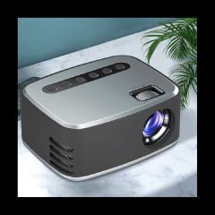 New  Micro Projector Home HD Portable Projection 1080P Small Mini Projector Portable Mini LED Projector 320x240 Pixels 600Lumens Projector Home Media Player Built-in Speaker