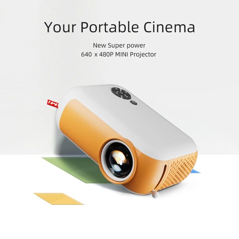 Update Vesrion MINI WiFi Projector Wireless Projector Travel Camping 1080P Projectors 2.4G TV Home Theater Cinema HDMI-compatible Video Support Phone A10 Mini Projector Cinema Smart TV Video Project