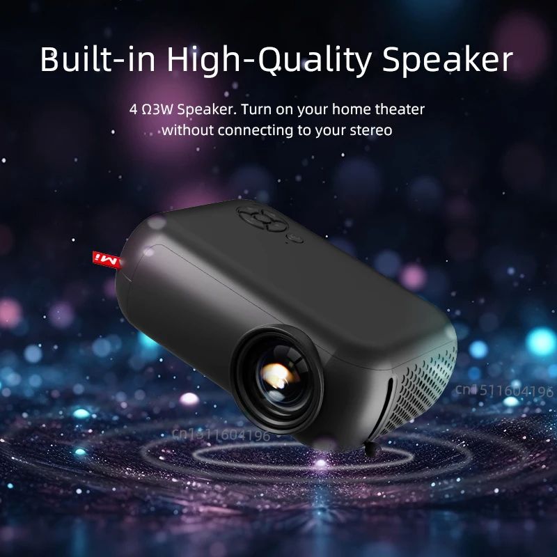 Update Vesrion MINI WiFi Projector Wireless Projector Travel Camping 1080P Projectors 2.4G TV Home Theater Cinema HDMI-compatible Video Support Phone A10 Mini Projector Cinema Smart TV Video Project