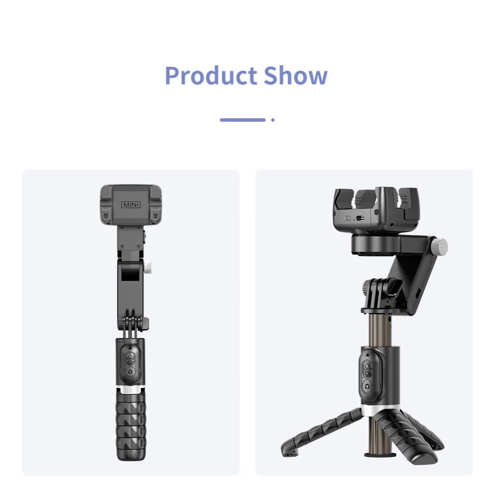 Gimbal Stabilizer with Smart Tracking, Desktop Follow-up Mode, Smartphone Selfie Stick with Fill Light for Android iPhone New Gimbal Stabilizer Desktop Follow-up Mode Tripod Monopods Smartphone