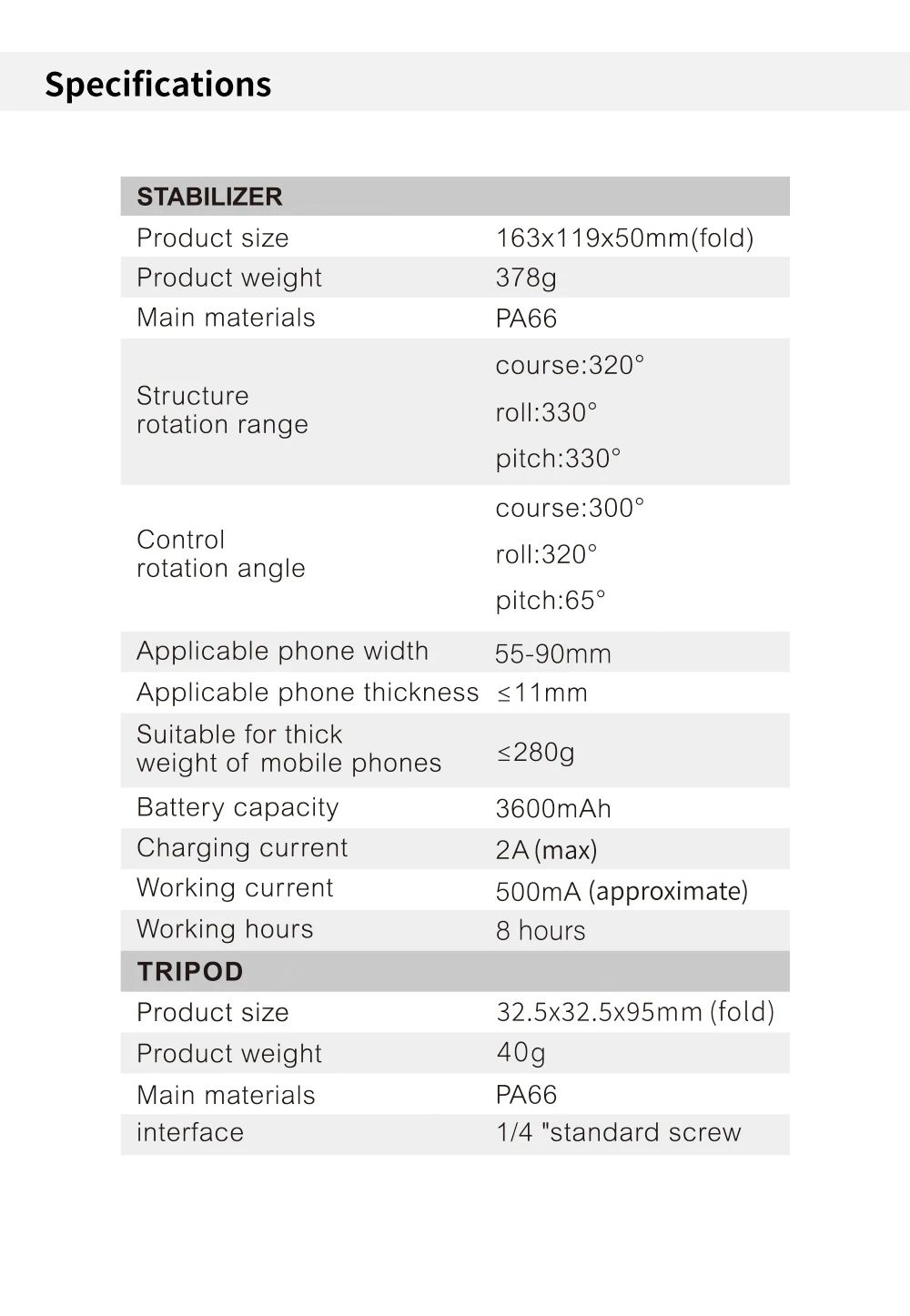 M01 3-Axis Foldable Smartphone Handheld Gimbal Video Record Vlog Stabilizer Seflie Stick Tripod For All Phones