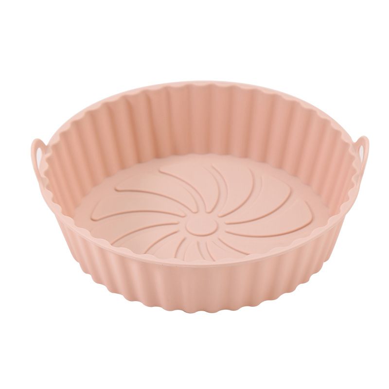 Air Fryer Silicone Liners Air Fryer Silicone Pot Reusable Silicone Air Fryer Liners Food Safe Non Stick Air Fryer Basket Accesso