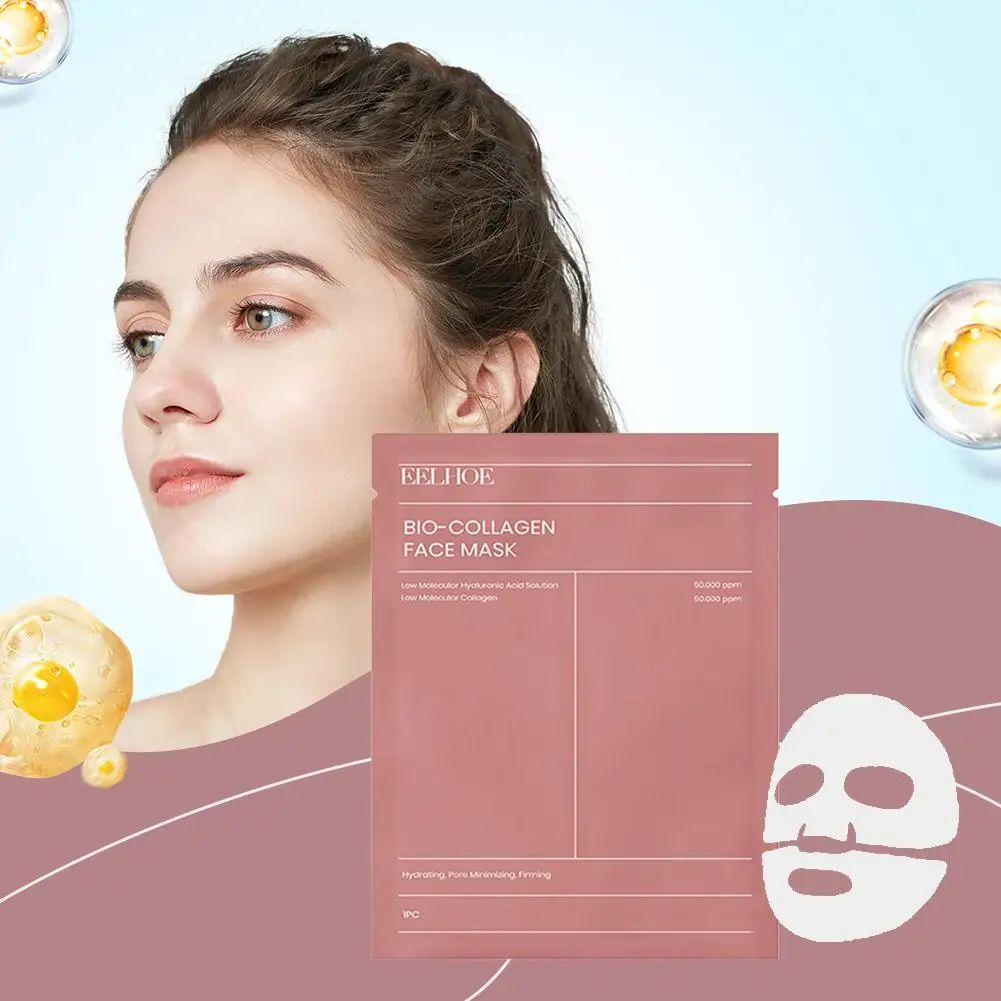 EELHOE Bio Collagen Face Mask Lift Repair Skin Care Rejuvenation Face Firming Products Deep Collagen Anti Wrinkle Lifting Mask