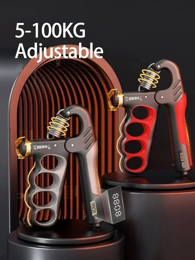 Popular Rehabilitation Home Gym Equipment Hand Grips Fitness Equipment  5-100kg Grip Strength Gym Wrist Expander Hand Strengthener Adjustable Muscle Recovery Fitness Hand Strength Exercise