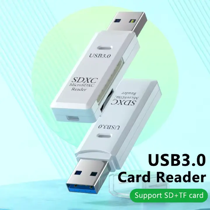 2 IN 1 Card Reader USB 3.0 2.0 Micro SD TF Card Memory Reader High Speed Multi-card Writer Flash Drive Laptop Accessories