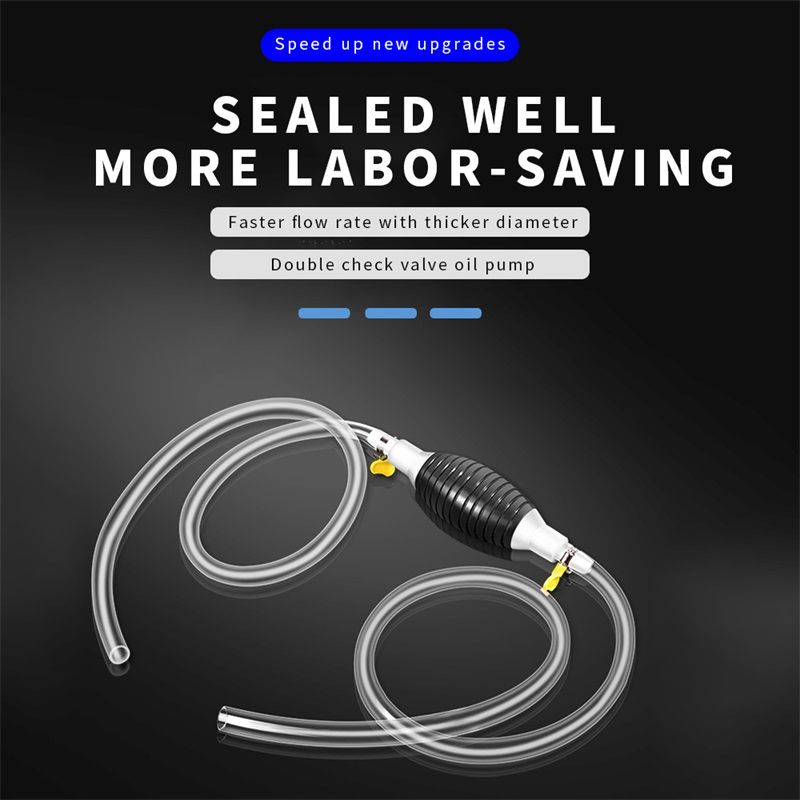Portable Manual Liquid Sucker Pump  Car Fuel Pump High Flow Motorcycle Water Fish Tank Oil Gasoline Petrol Diesel Liquid Transfer Tools Universal Auto Accessories