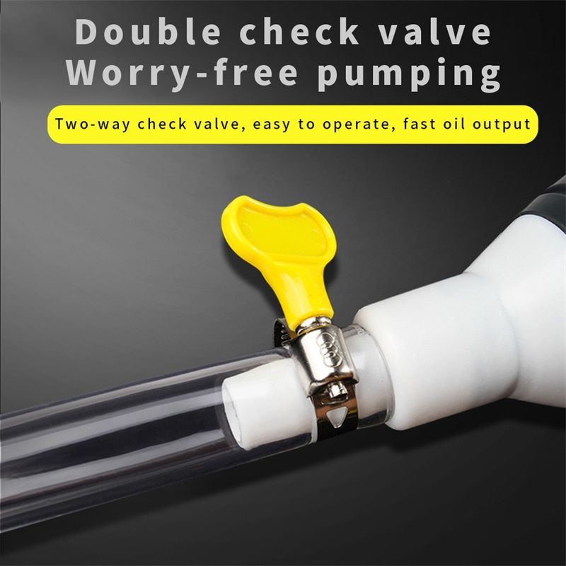 Portable Manual Liquid Sucker Pump  Car Fuel Pump High Flow Motorcycle Water Fish Tank Oil Gasoline Petrol Diesel Liquid Transfer Tools Universal Auto Accessories