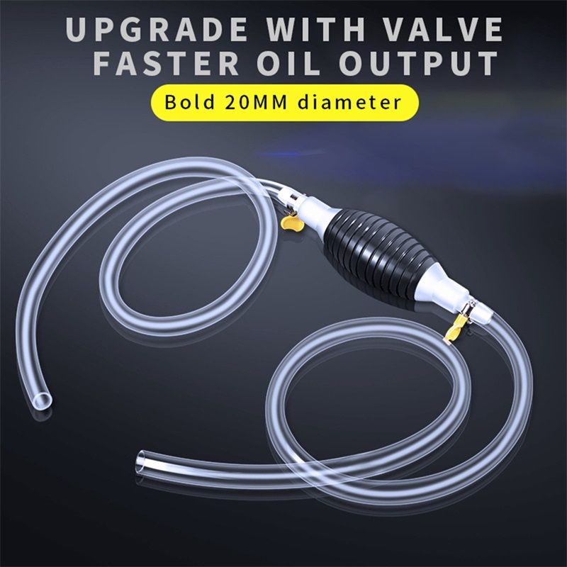 Portable Manual Liquid Sucker Pump  Car Fuel Pump High Flow Motorcycle Water Fish Tank Oil Gasoline Petrol Diesel Liquid Transfer Tools Universal Auto Accessories