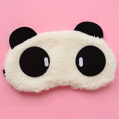 Sleep Mask Sleeping Mask Soft Fur Sleep Eye Cover Adjustable Sleep Mask Travel Mask Eye Mask,Cute Panda Sleeping Face Eye Mask Blindfold Shade Traveling Sleep Eye Aid