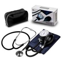 Manual Arm Blood Pressure Monitor Stethoscope Aneroid Tensiometer Meter Gauge Baumanometer Meter Kit Doctor Tonometer