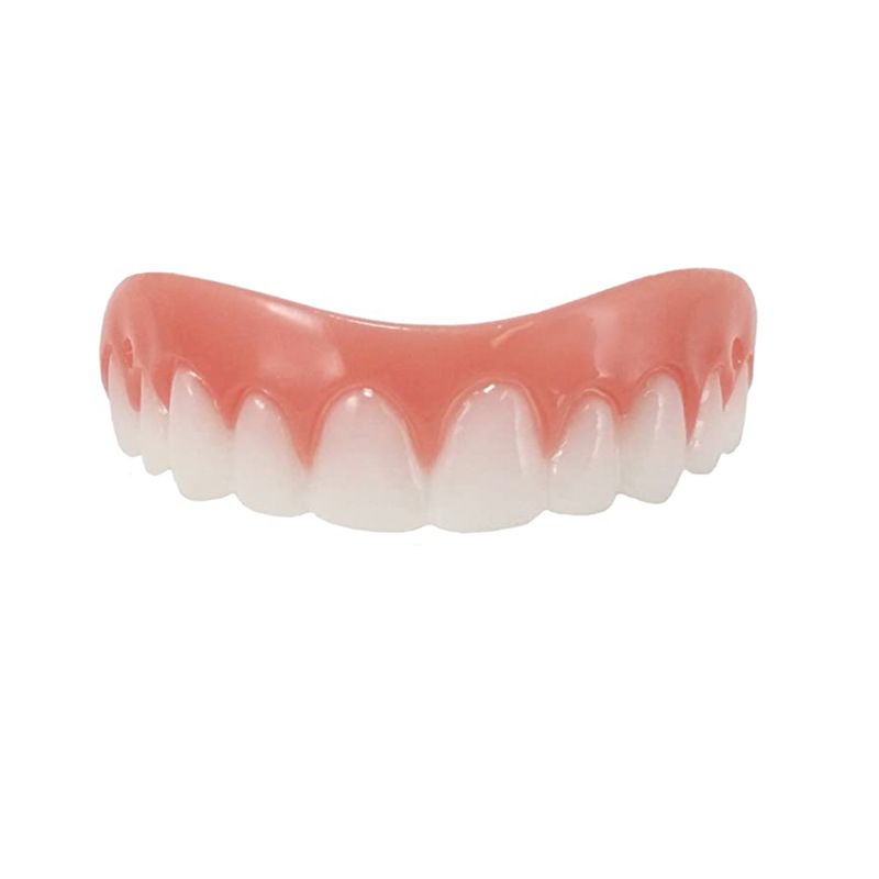 2024 Adult Adjustable Dentures Teeth Set  False Teeth Silicone Upper Lower Veneers Perfect Laugh Veneers Dentures Paste Fake Teeth Braces Comfortable Teeth Orthodontic