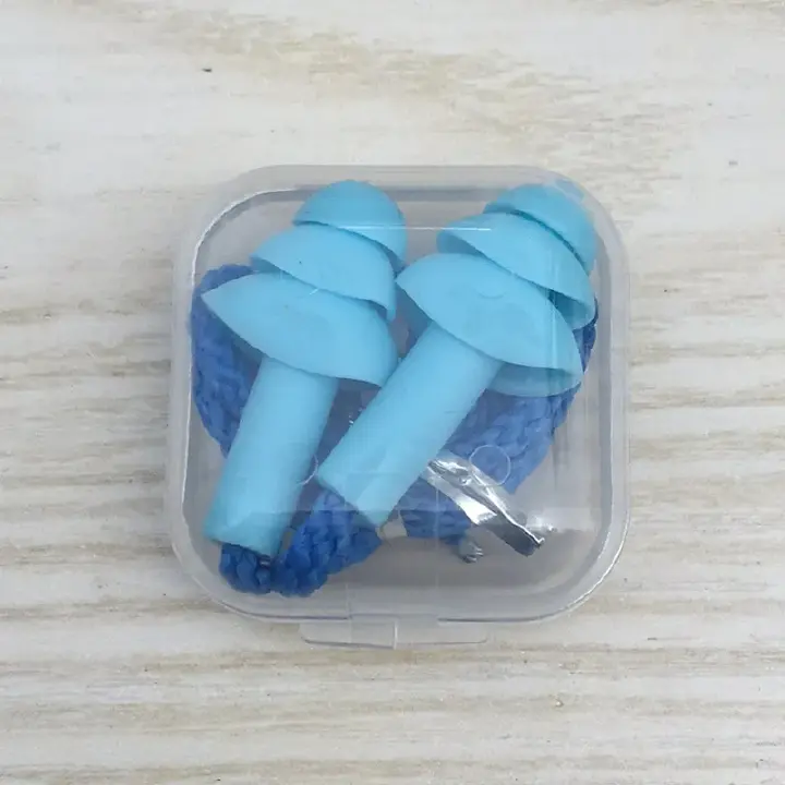 Box-packed comfort earplugs noise reduction silicone Soft Ear Plugs  Authentic Soft Silicone Corded Ear Plugs Reusable Hearing Protection Noise Reduction Earplugs