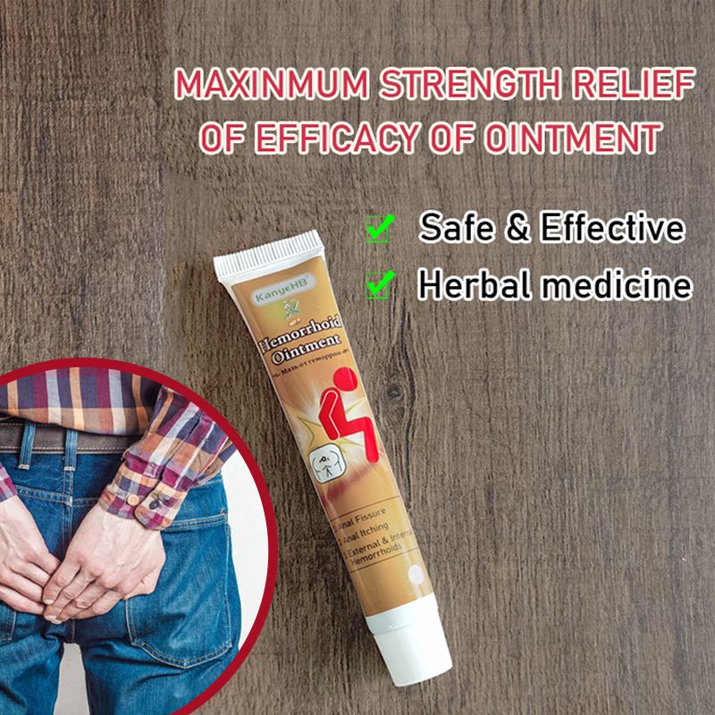 New Herbal Hemorrhoid Ointment Treatment Internal External Anal Fissure & Anal Swell Bleed Counterpain Cream Hemorrhoids Ointment Herbal Internal And External Piles Pain Relief Cream