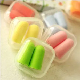 1PC Health Separate boxes Soft Foam Ear Plugs Travel Sleep Noise Prevention Earplugs Noise Reduction