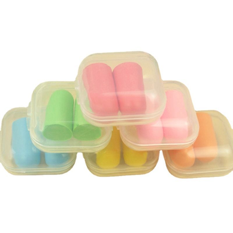 1PC Health Separate boxes Soft Foam Ear Plugs Travel Sleep Noise Prevention Earplugs Noise Reduction