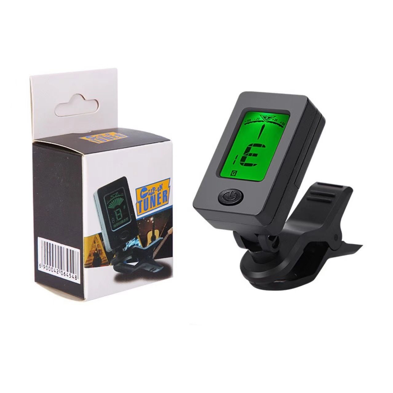 Professional Clip-On 360 Degree Acoustic Guitar Tuner LCD Screen Electric Digital Tuner For Acoustic Guitar Ukulele Accessories Guitar Tuner For All Instruments Clip On Electronic Tuner For Guitar