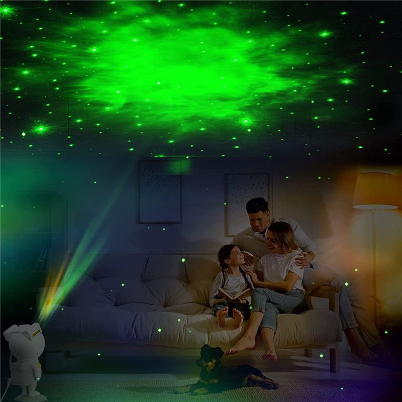 Astronaut Star Galaxy Projector - Space Starry Night Light Starry Sky Night Light USB  Atmospher Lamp Kids Bedroom Home Party Decorative Luminaires Gifts