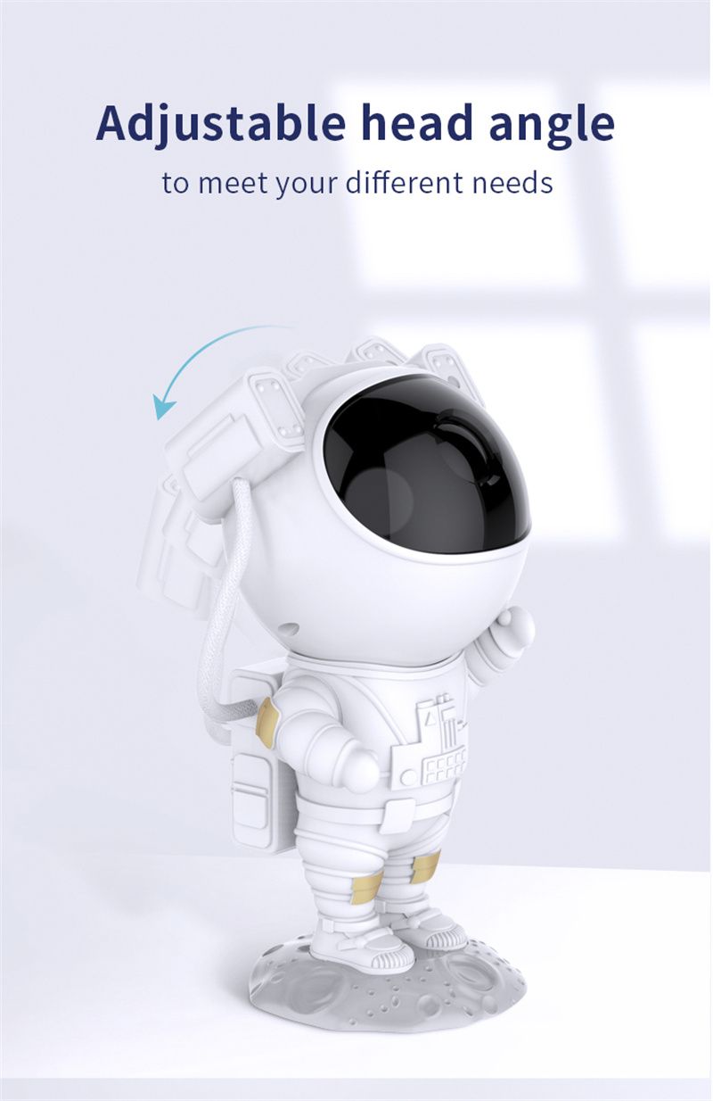 Astronaut Star Galaxy Projector - Space Starry Night Light Starry Sky Night Light USB  Atmospher Lamp Kids Bedroom Home Party Decorative Luminaires Gifts