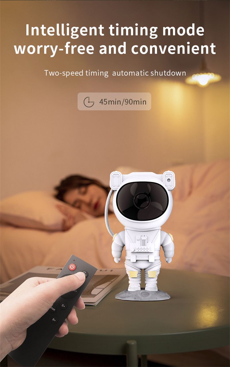 Astronaut Star Galaxy Projector - Space Starry Night Light Starry Sky Night Light USB  Atmospher Lamp Kids Bedroom Home Party Decorative Luminaires Gifts