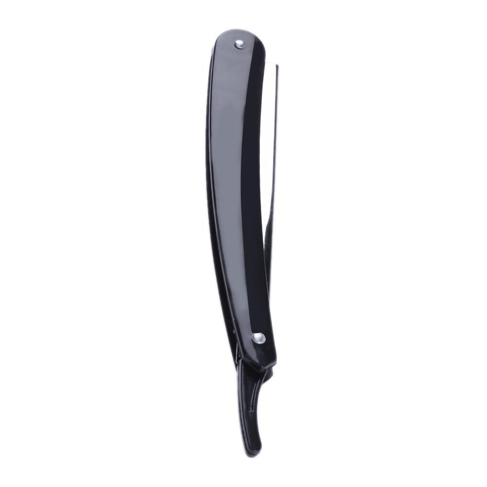 Folding MEN'S Manual Old-fashioned Shaver Men Straight Edge Folding Razor with Plastic Handle Vintage Salon Barber Manual Beard Shaver Cutter Holder