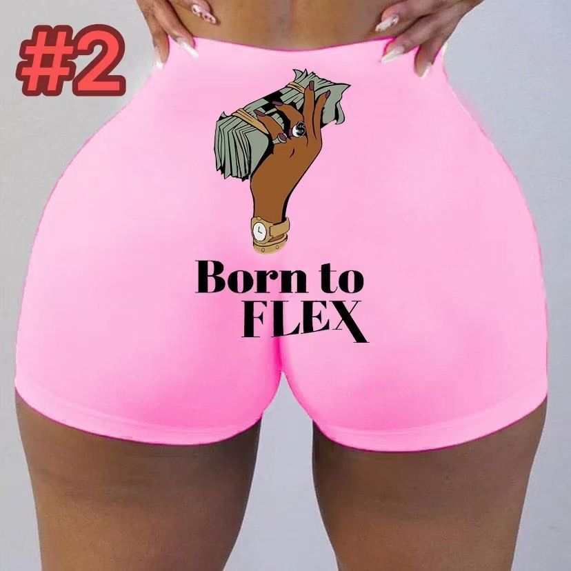 Women High Waist Sexy Yoga Shorts Printed Snickers Mini Shorts Sexy Beach Gril Fitness Booty Skinny Shorts