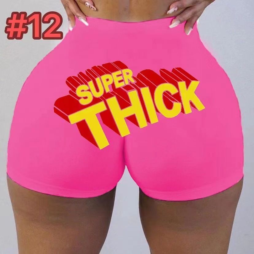 Women High Waist Sexy Yoga Shorts Printed Snickers Mini Shorts Sexy Beach Gril Fitness Booty Skinny Shorts