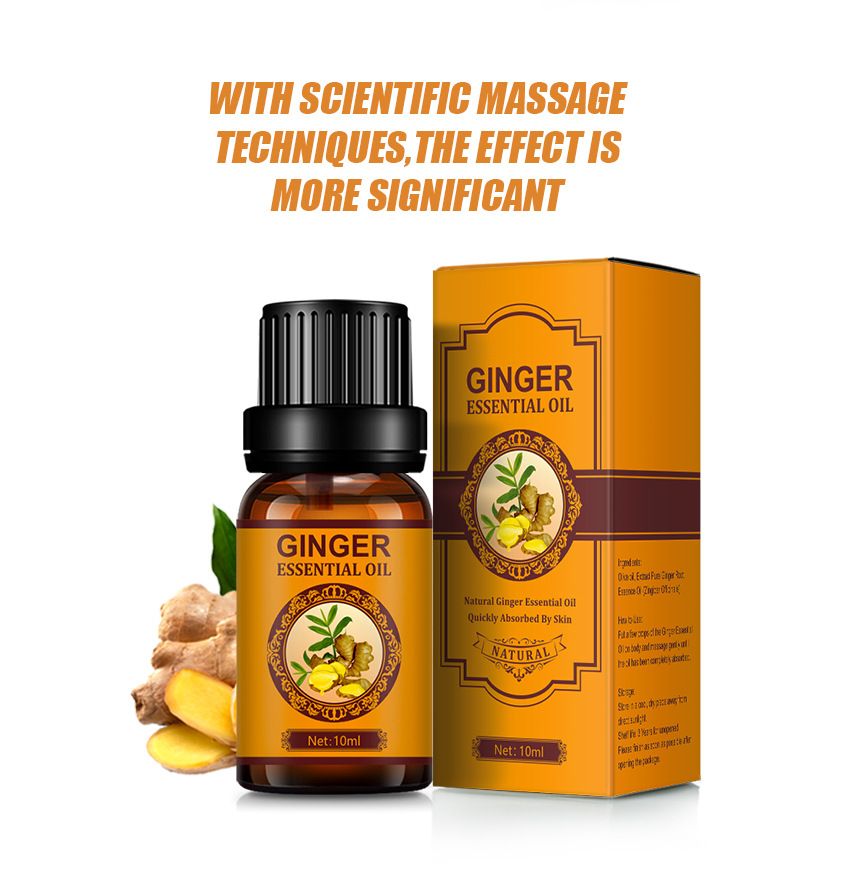 Body Sculpting Massage Oil,  ginger essential oil for sliming body by accelerate burning fat and lose weight through massage on certain area body