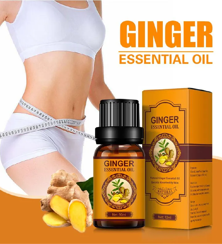 Body Sculpting Massage Oil,  ginger essential oil for sliming body by accelerate burning fat and lose weight through massage on certain area body