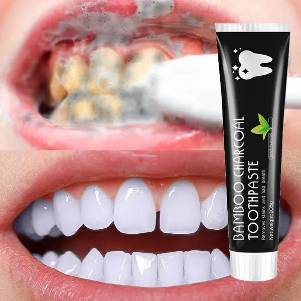 Bamboo Charcoal Toothpaste Whitening Teeth Activated Carbon Removing Yellow Teeth Cleaning Tooth Stain Fresh Oral Tooth Care