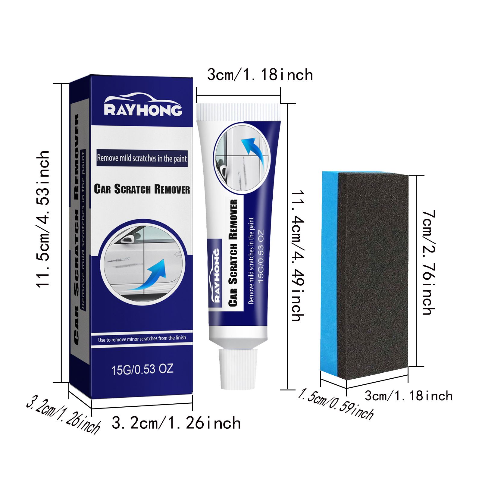 GAR SLIGHT SCRATH REMOVER,Car Wax Repair Supplies, Car Scratch Eliminator, From Scratch Elimination to Glazing, Glass Coating Agent, Car Body Repair Tool,Auto Surface Repair Agent, Car Care