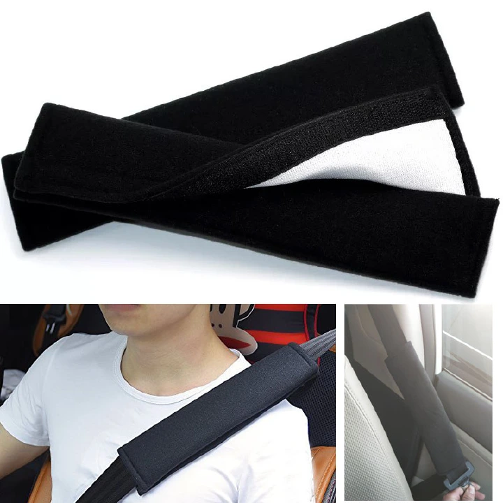 1 pair Universal Car Safety Seat Belt Shoulder Strap Pads Cover Auto Child cotton Safety belt