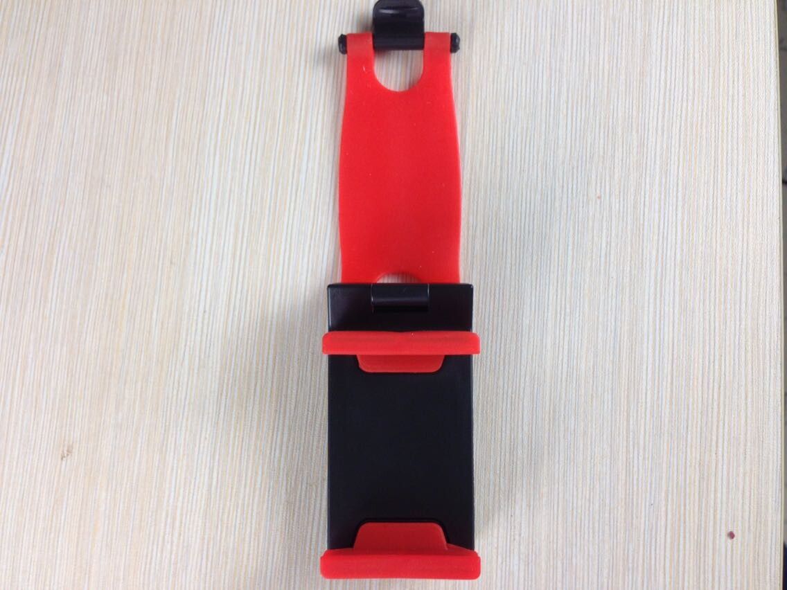 Universal Car Bracket Car Steering Wheel Phone Holder Clip Stand Elastic Buckle GPS Navigator Mount For Iphone Android Car Holder Steering Wheel Clip Mount Cell Phone Mobile Holder