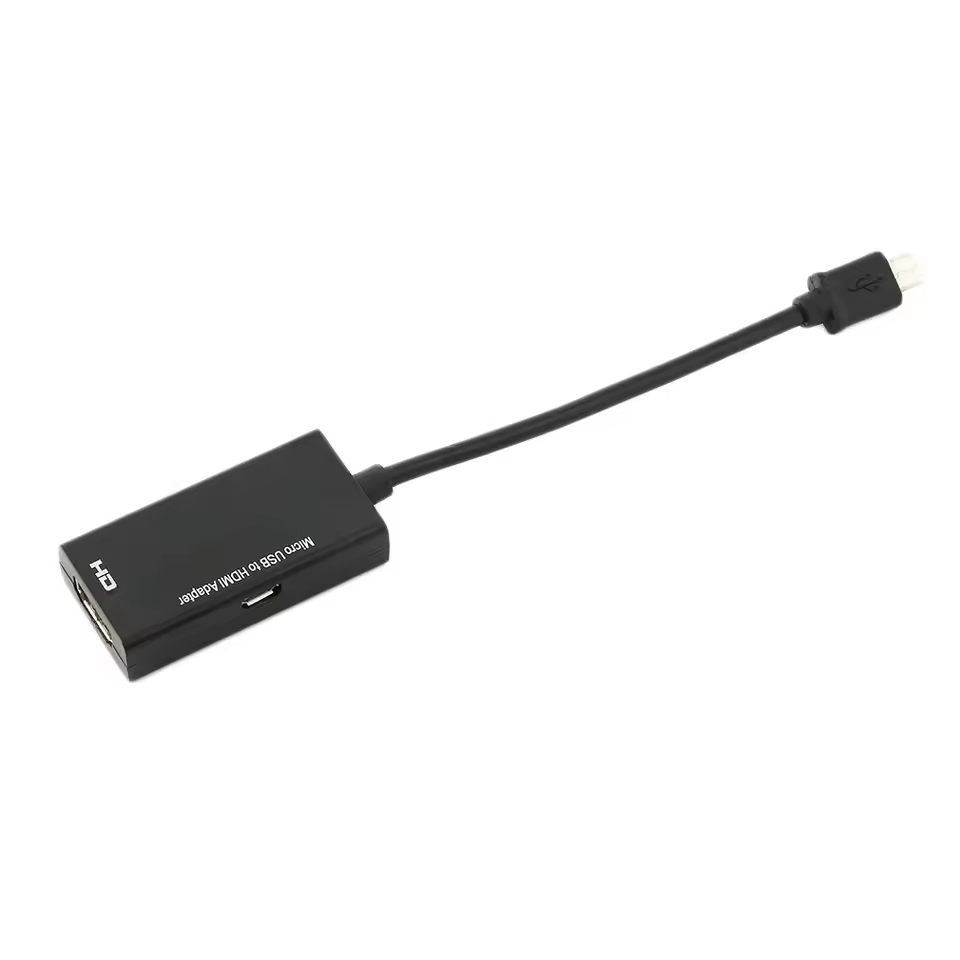 USB Micro to HDMI TV Out HDTV MHL Adapter Cable Display Port Micro USB To HDMI-compatible Adapter Cable Converter Portable Light Weight Easy to Use For Smart Phone TV projector