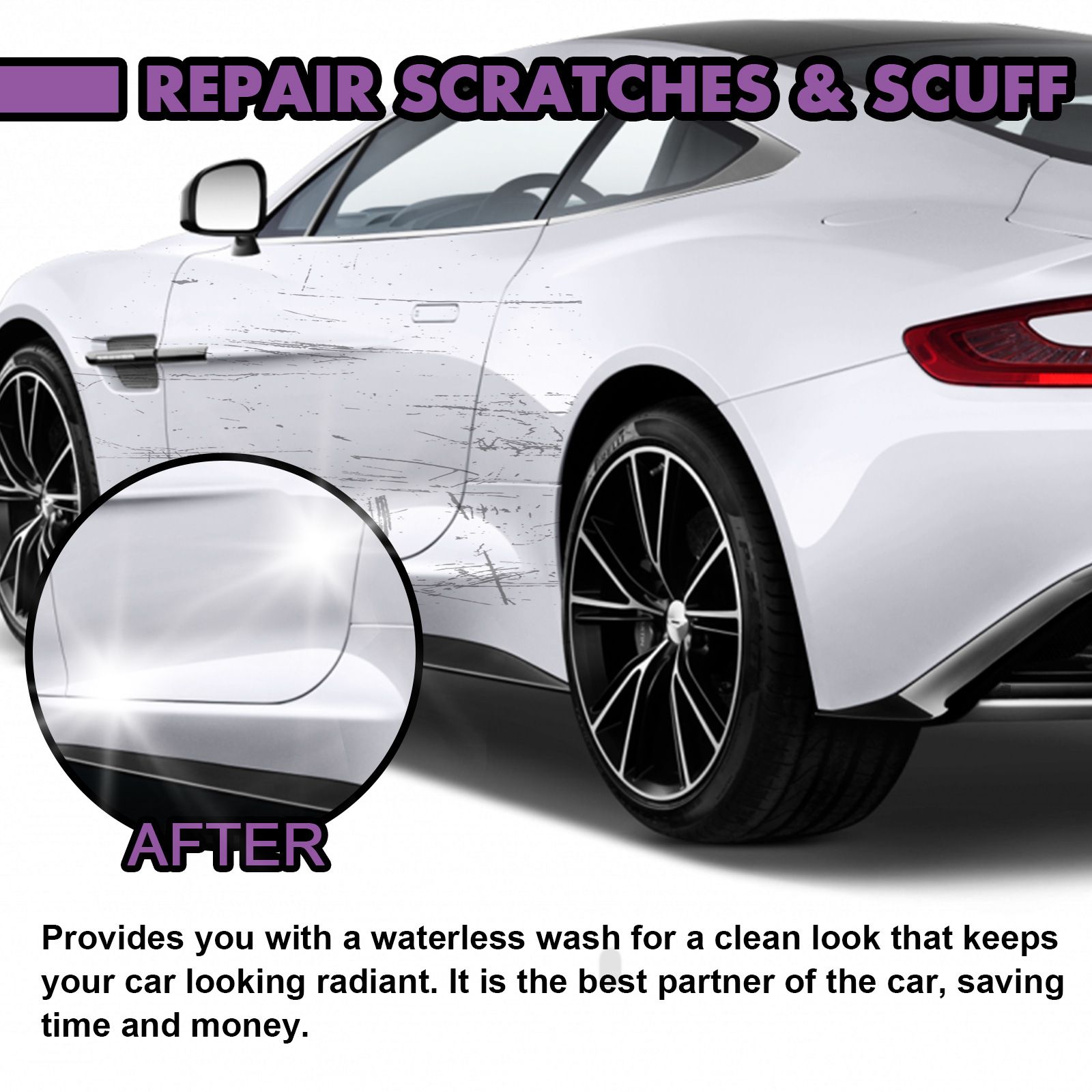 Rayhong 3-in-1 high protection fast automotive coating spray automatic hand paint color change cleaning coating spray