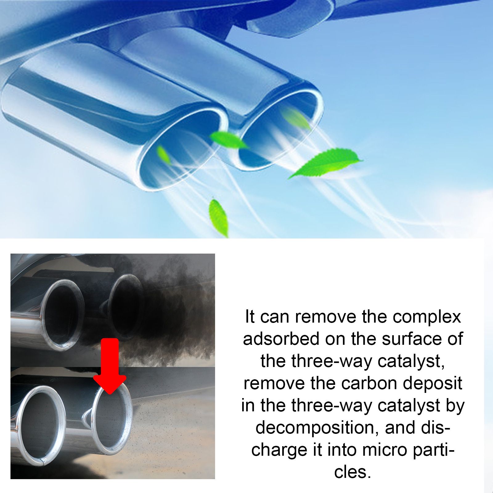 Boost Up Catalytic Converter Cleaner,Three-way Catalyst Cleane, Fuel Oil Sludge Treat-ment,Oil Tank Sludge Treat-ment,Multipurpose Engine, Fuel and Exhaust System Deep Cleaner, Removal Carbon Deposit
