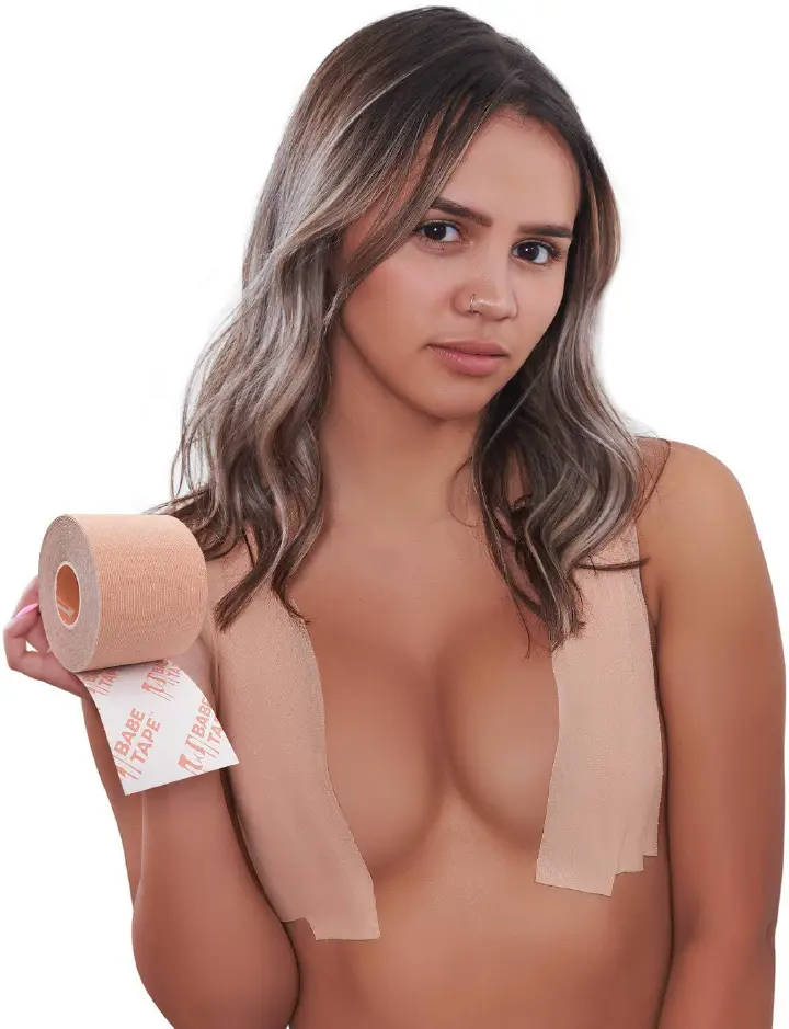 Muscle patch，Self-adhesive tape lift sports bandage，Self-adhesive tape lift Boob Tape Bras For Women Adhesive Invisible Bra Nipple Pasties Covers Breast Lift Tape Push Up Bralette Strapless Pad Sticky