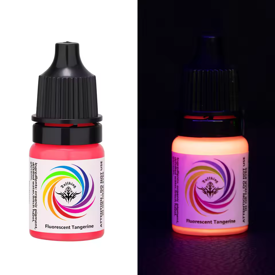 5ML/15ML Tattoo Ink Pigment fluorescent ink Body Art Tattoo Kits Professional Beauty Paints Makeup Tattoo Supplies Semi-permanent