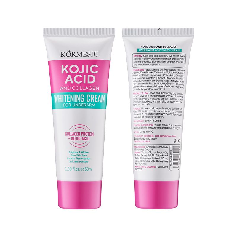 Collagen Underarm Cream Lightening Melanin Moisturizing Kojic Acid Cream Fade Dull Hand Body Elbows Fast Smooth Nourish Lotion