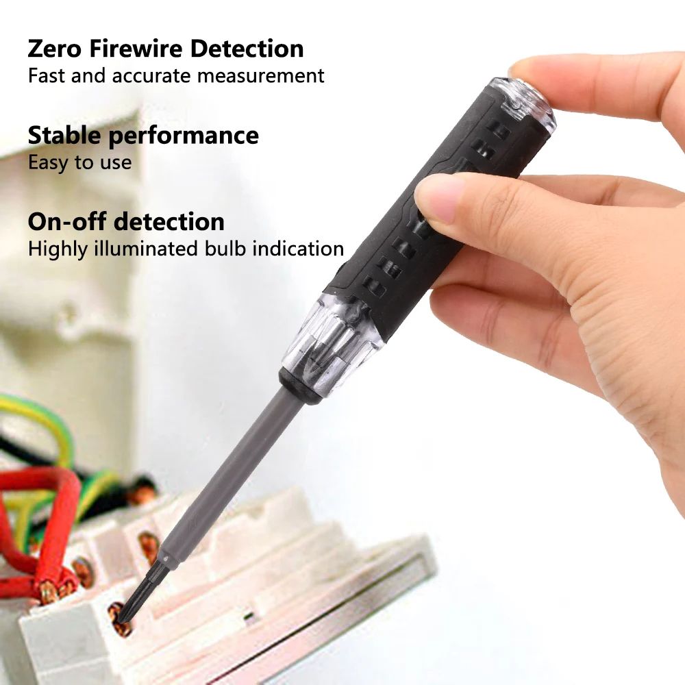 Electrical Tester Pen, 2-In-1 Electricity Detector Strong Magnetic Tester Pen ,High Torque Slotted Electric Pen