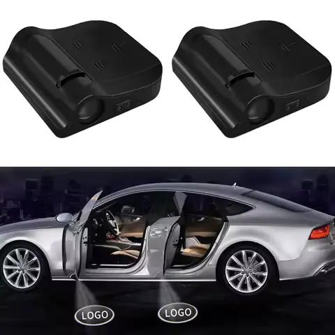 Car logo LED Wireless Courtesy door projector Shadow light Auto For BMW Volkswagen Honda Audi Mercedes-Benz Accessories